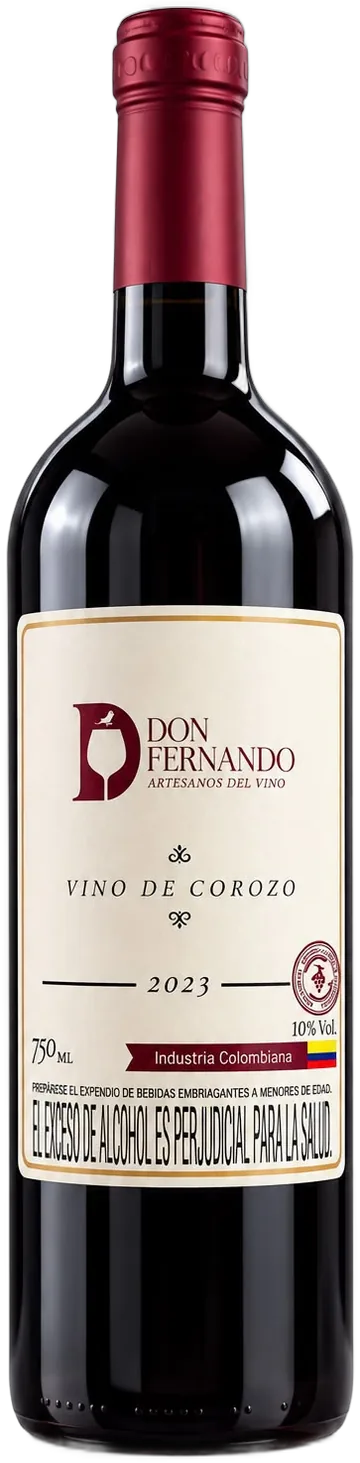 Botella de vino Don Fernando Corozo Dulce
