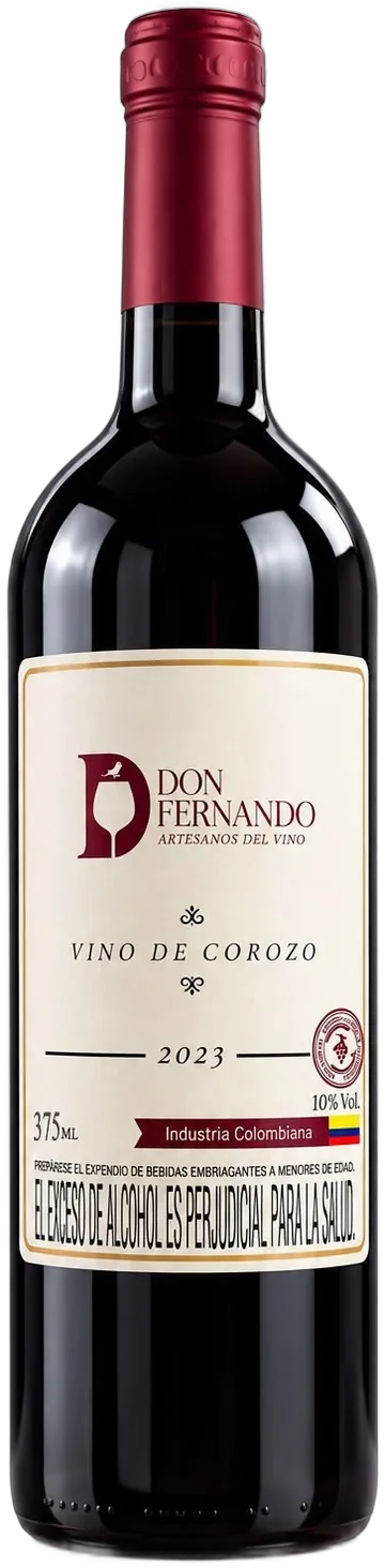 Botella de vino Don Fernando Corozo Semidulce