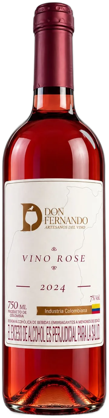 Botella de vino Don Fernando Rosé